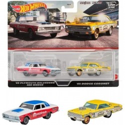 Hot Wheels Premium - '63 Playmouth Belvedere 426 Wedge + '65 Dodge Coronet HBL96 HKF56