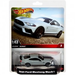 Hot Wheels Premium - Pojazd 1:43 - 2021 Ford Mustang Mach 1 HMD45