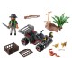 PLAYMOBIL 6939 Wild Life - KŁUSOWNIK Z QUADEM